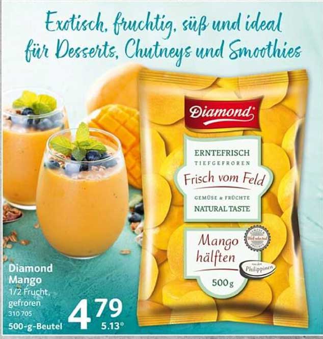 Diamond Mango 500g - Erntefrisch tiefgefroren
