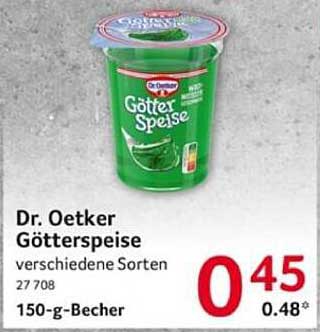 Dr. Oetker Götterspeise verschiedene Sorten