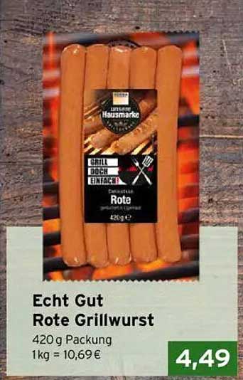 Echt Gut Rote Grillwurst 420 g