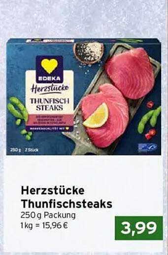 Edeka Herzstücke Thunfischsteaks 250 g
