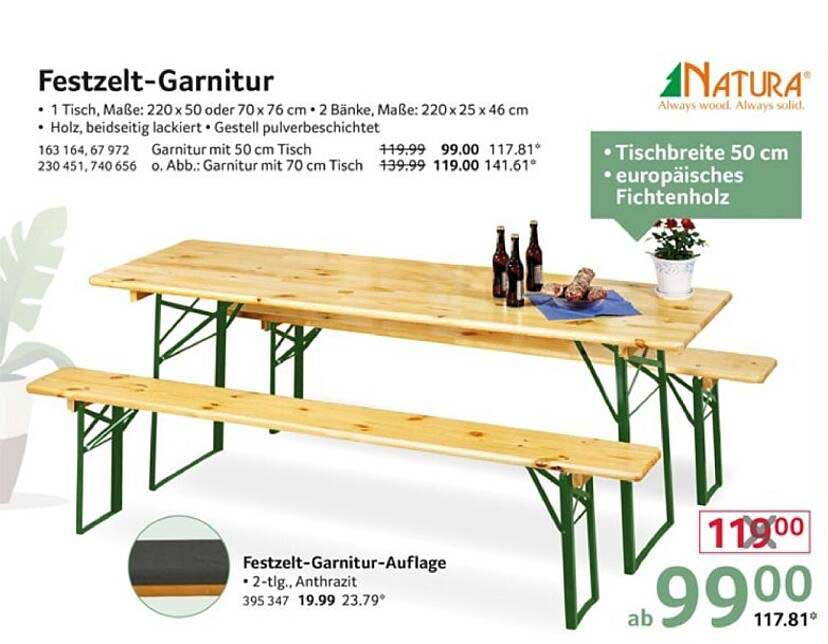 Festzelt-Garnitur