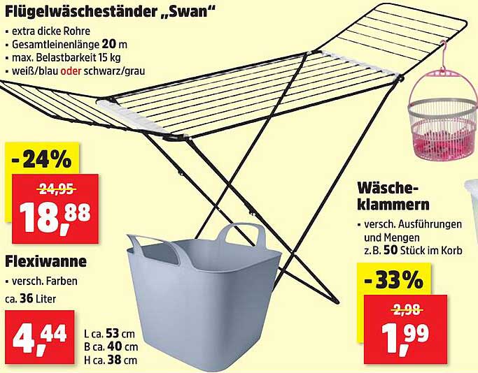 Flügelwäscheständer „Swan“