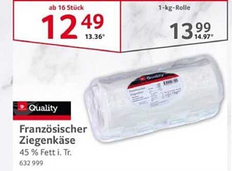 Französischer Ziegenkäse 45 % Fett i. Tr.