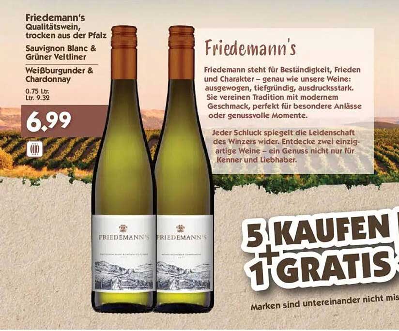 Friedemann's Qualitätswein, trocken aus der Pfalz