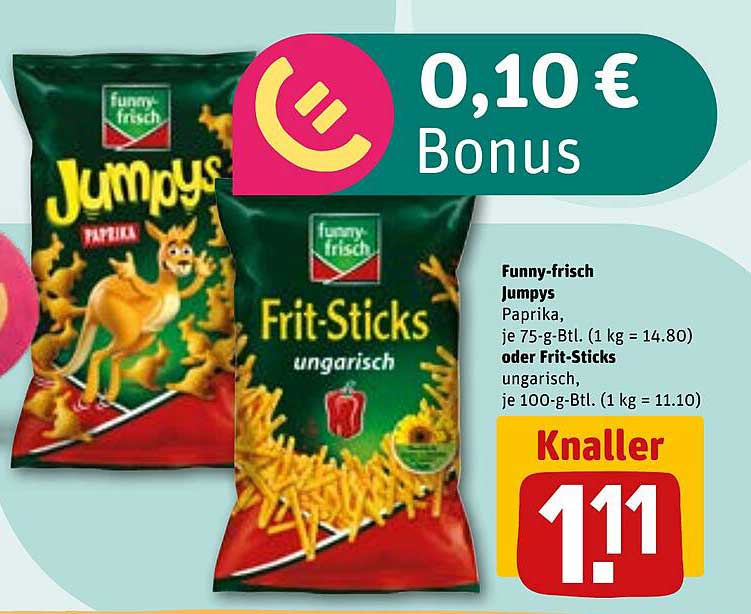 Funny-frisch Jumpys Paprika oder Frit-Sticks ungarisch