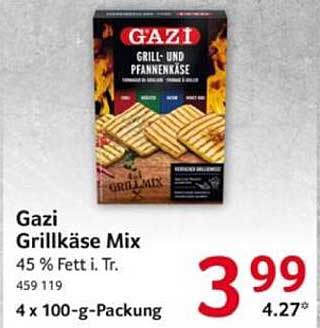 Gazi Grillkäse Mix 4 x 100-g-Packung