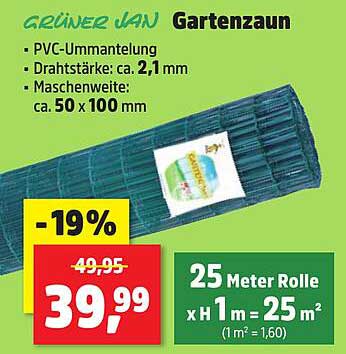 GRÜNER JAN Gartenzaun - 19% Rabatt!