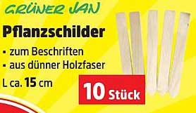 Grüner Jan Pflanzschilder - 10 Stück