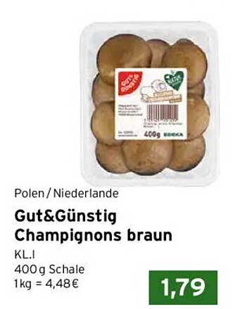 Gut&Günstig Champignons braun 400 g