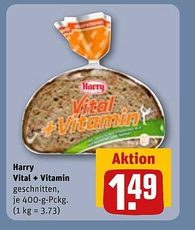 Harry Vital + Vitamin Brot, 400-g-Packung