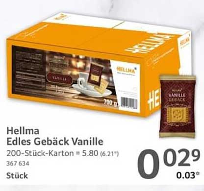 Hellma Edles Gebäck Vanille