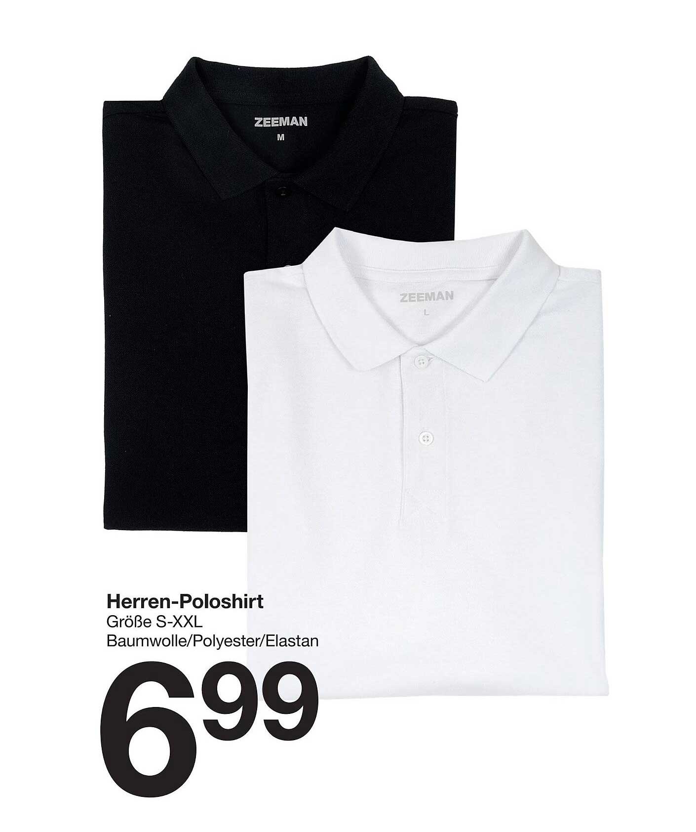 Herren-Poloshirt in den Größen S-XXL