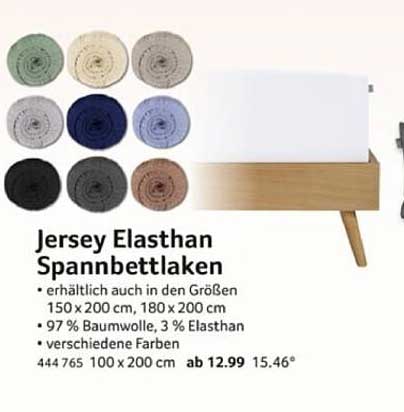 Jersey Elasthan Spannbettlaken