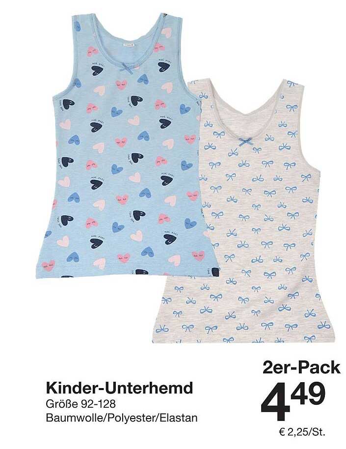 Kinder-Unterhemd 2er-Pack