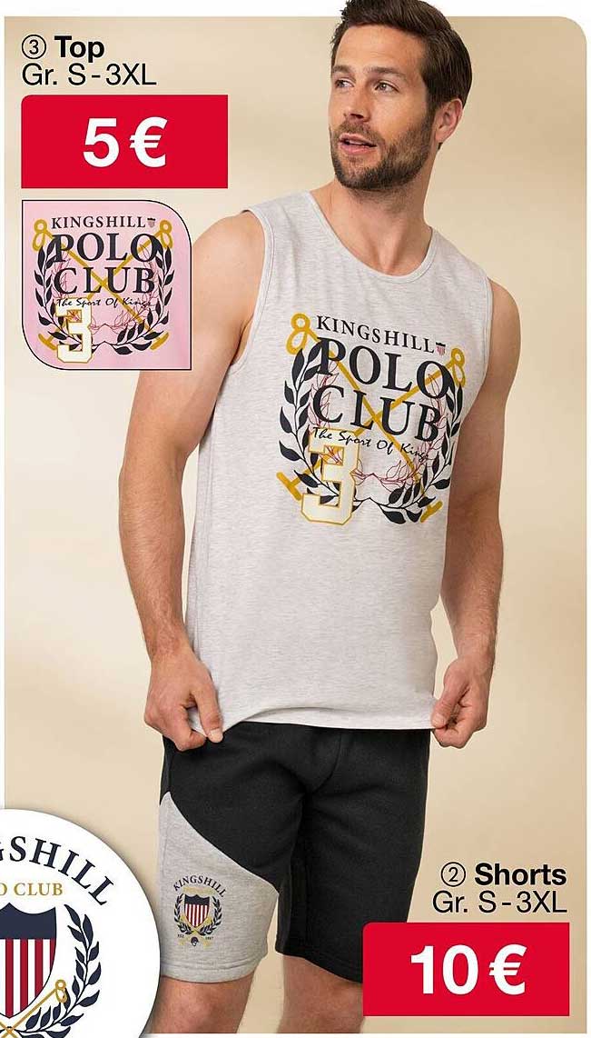 KingShill Polo Club Top und Shorts - Perfekt für den Sommer!