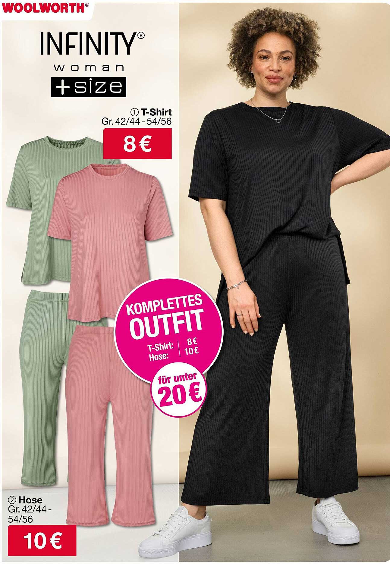 Komplettes Outfit von INFINITY® für Damen - T-Shirt und Hose