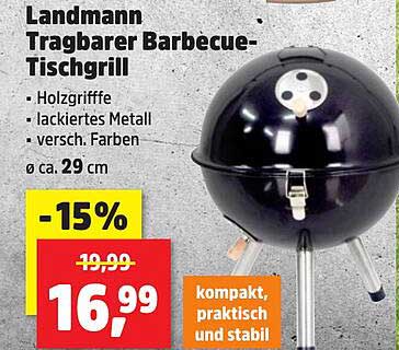 Landmann Tragbarer Barbecue-Tischgrill