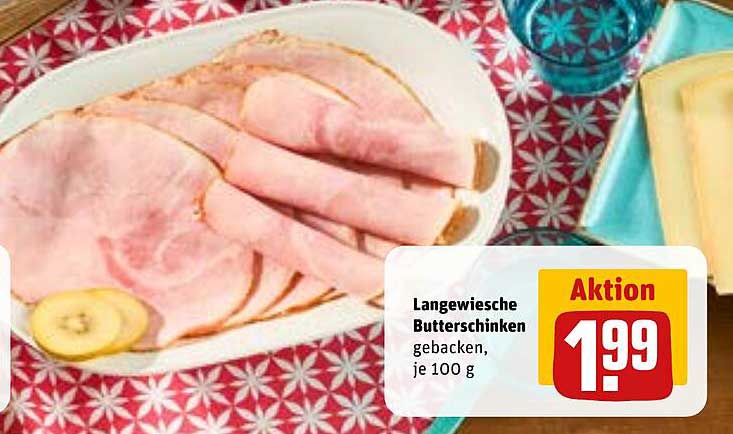 Langewiesche Butterschinken, gebacken, je 100 g
