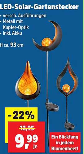 LED-Solar-Gartenstecker