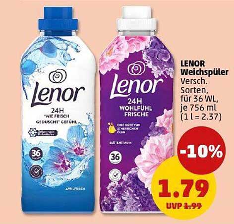 LENOR Weichspüler - Verschiedene Sorten für 36 WL