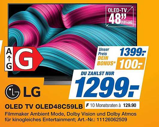 LG OLED TV 48" (OLED48C59LB)