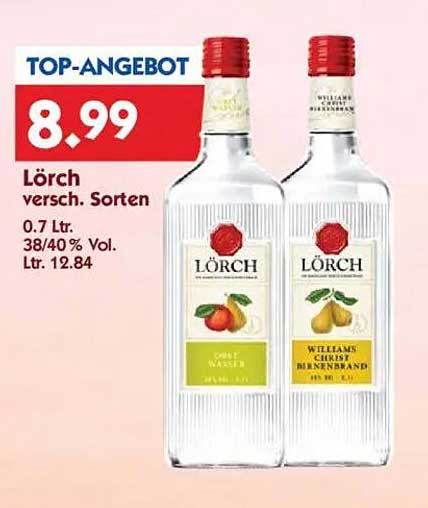 Lörch verschiedene Sorten - 0,7 L Flasche zum Sonderpreis