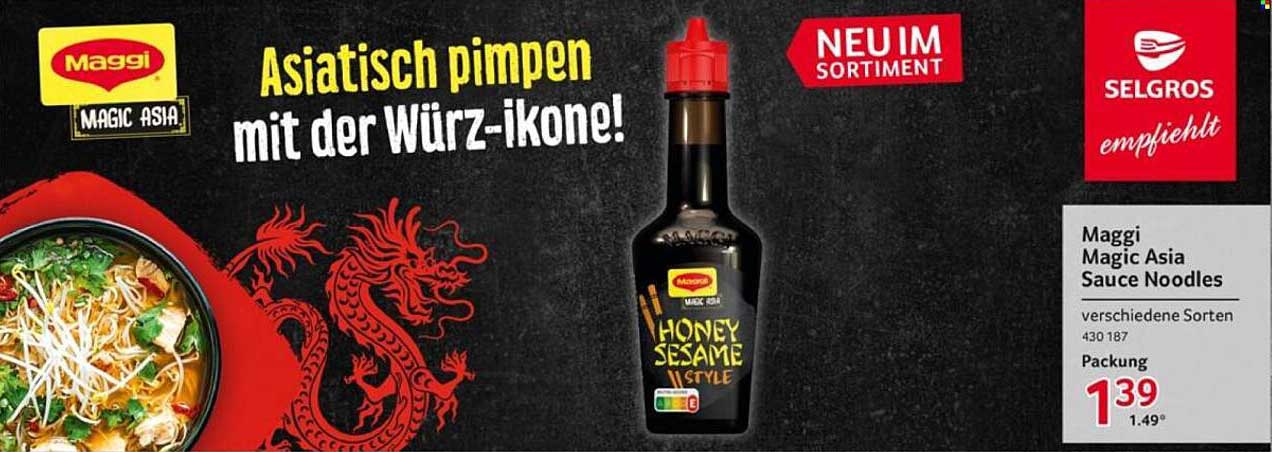 Maggi Magic Asia Honey Sesame Sauce Noodles