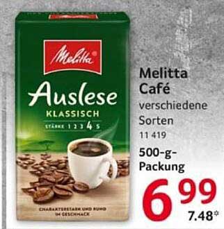 Melitta Café Auslese klassisch 500-g-Packung