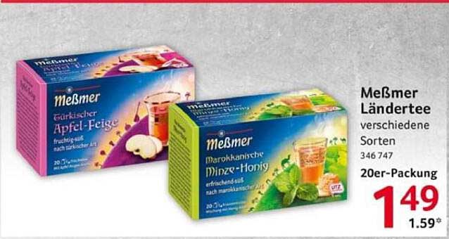 Meßmer Länderthee – verschiedene Sorten
