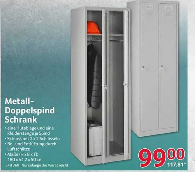 Metall-Doppelspeind Schrank