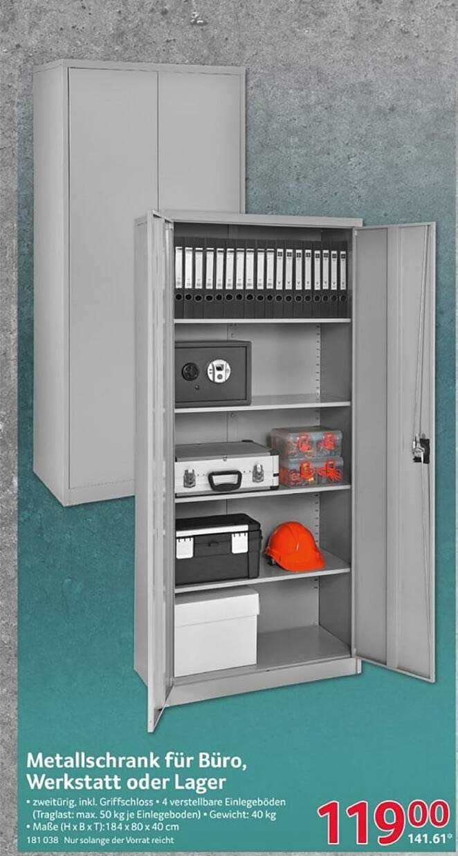 Metallschrank für Büro, Werkstatt oder Lager