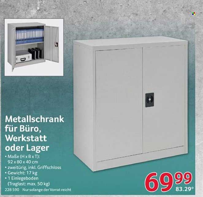 Metallschrank für Büro, Werkstatt oder Lager