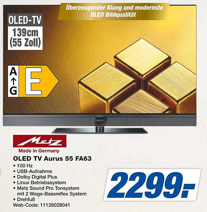 Metz OLED TV Aurus 55 FA63 (139 cm / 55 Zoll)