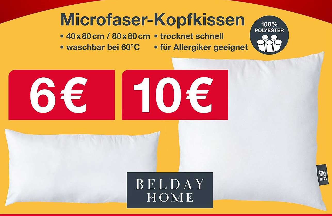 Microfaser-Kopfkissen