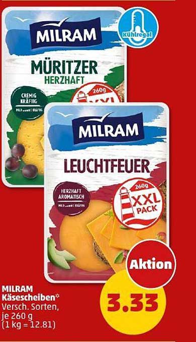 MILRAM KäseScheiben 260 g - Verschiedene Sorten