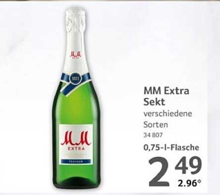 MM Extra Sekt - verschiedene Sorten