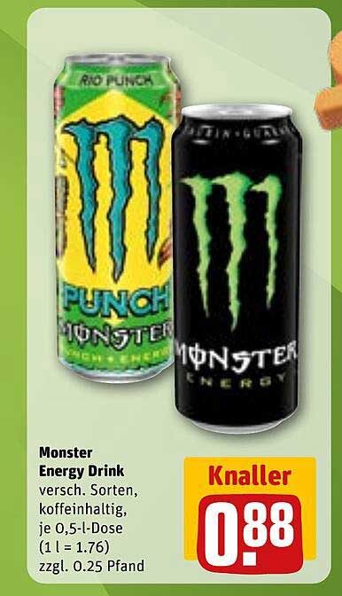 Monster Energy Drink - verschiedene Sorten