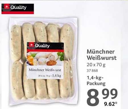 Münchner Weißwurst 20 x 70 g