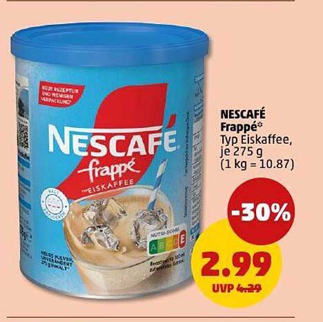 NESCAFÉ Frappé Typ Eiskaffee, je 275 g