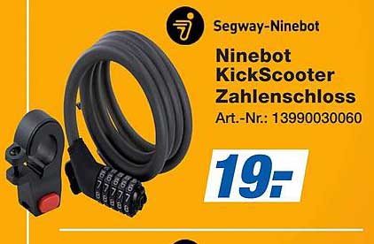 Ninebot KickScooter Zahlenschloss