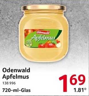 Odenwald Apfelmus 720 ml - Nur für kurze Zeit!