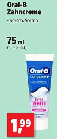 Oral-B Zahncreme - versch. Sorten