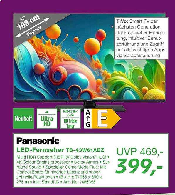 Panasonic LED-Fernseher TB-43W61AEZ