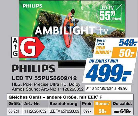 Philips LED TV 55PUS8609/12