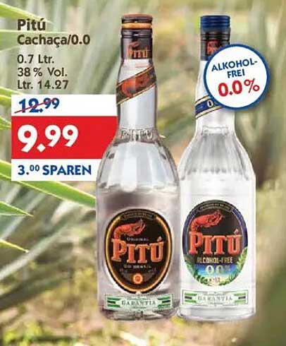 Pitú Cachaça 0.0 – Erleben Sie den Geschmack Brasilien