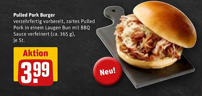 Pulled Pork Burger - verfärbereit und lecker