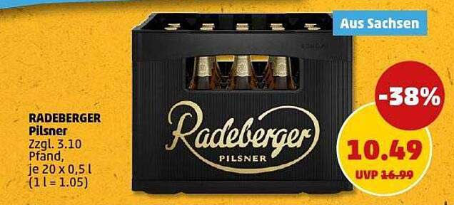 RADEBERGER Pilsner 20 x 0,5 l