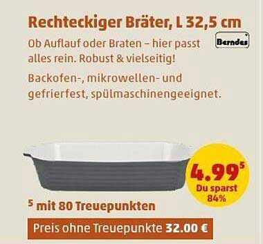 Rechteckiger Bräter, L 32,5 cm