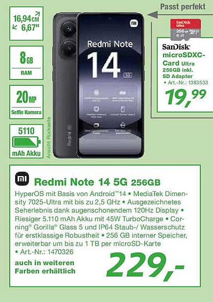 Redmi Note 14 5G 256GB