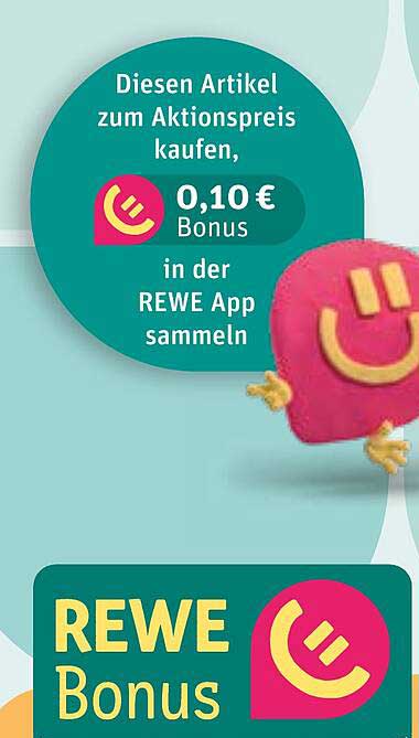 REWE Aktionsartikel mit 0,10 € Bonus in der REWE App